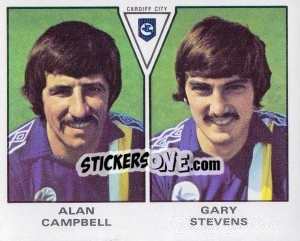 Sticker Alan Campbell / Gary Stevens - UK Football 1979-1980 n. 414 - Panini