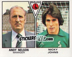 Cromo Andy Nelson / Nicky Johns - UK Football 1979-1980 - Panini
