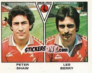 Sticker Peter Shaw / Les Berry - UK Football 1979-1980 - Panini