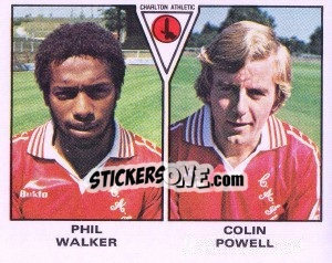Sticker Phil Walker / Colin Powell - UK Football 1979-1980 - Panini