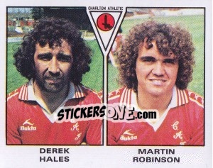 Figurina Derek Hales / Martin Robinson - UK Football 1979-1980 n. 421 - Panini