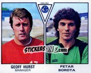 Sticker Geoff Hurst / Petar Borota - UK Football 1979-1980 - Panini