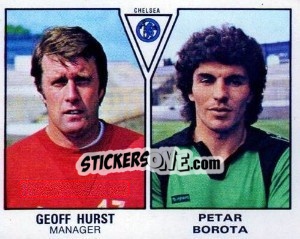 Sticker Geoff Hurst / Petar Borota - UK Football 1979-1980 n. 422 - Panini