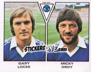 Sticker Gary Locke / Mickey Droy - UK Football 1979-1980 - Panini