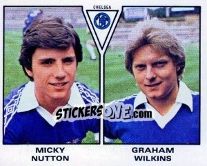 Sticker Micky Nutton / Graham Wilkins - UK Football 1979-1980 n. 424 - Panini
