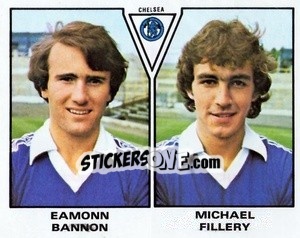 Sticker Eamonn Bannon / Michael Fillery - UK Football 1979-1980 - Panini