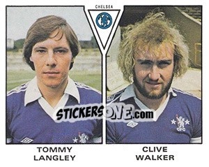 Cromo Tommy Langley / Clive Walker - UK Football 1979-1980 - Panini