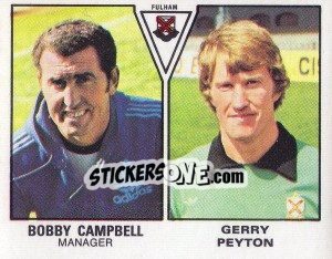 Sticker Bobby Campbell / Gerry Peyton