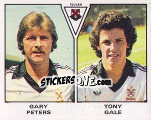 Sticker Martin Peters / Tony Gale - UK Football 1979-1980 - Panini