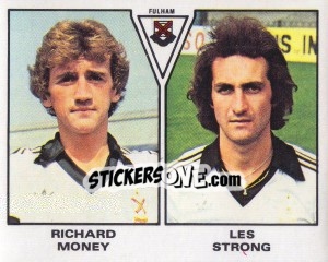 Cromo Richard Money / Les Strong - UK Football 1979-1980 - Panini