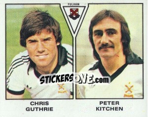 Sticker Chris Guthrie / Peter Kitchen - UK Football 1979-1980 - Panini