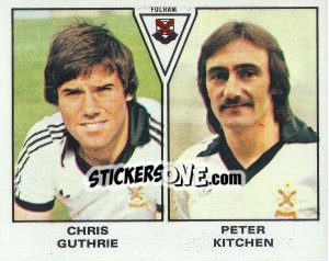 Sticker Chris Guthrie / Peter Kitchen - UK Football 1979-1980 n. 433 - Panini