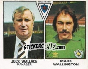 Figurina Jock Wallace / Mark Wallington - UK Football 1979-1980 - Panini