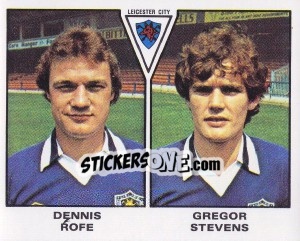 Sticker Dennis Rofe / Gregor Stevens - UK Football 1979-1980 - Panini