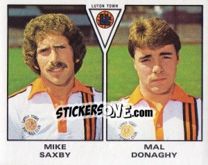 Cromo Mike Saxby / Mal Donaghy - UK Football 1979-1980 - Panini