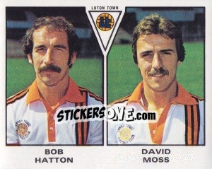 Sticker Bob Hatton / Moss - UK Football 1979-1980 - Panini