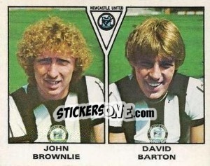 Figurina John Brownlie / David Barton - UK Football 1979-1980 - Panini