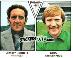 Cromo Jimmy Sirrell / Eric McManus - UK Football 1979-1980 - Panini