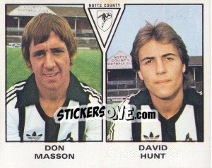 Sticker Don Masson / David Hunt - UK Football 1979-1980 - Panini