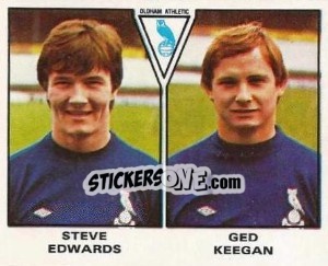 Figurina Steve Edwards / Ged Keegan - UK Football 1979-1980 - Panini