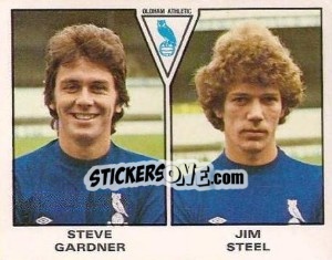 Figurina Steve Gardner / Jim Steel - UK Football 1979-1980 - Panini