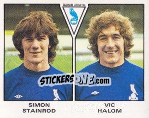 Sticker Simon Stainrod / Vic Halom - UK Football 1979-1980 - Panini