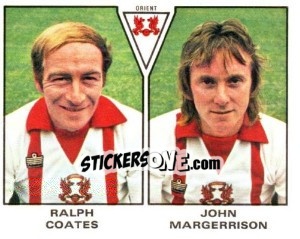 Sticker Ralph Coates / John Margerrison - UK Football 1979-1980 - Panini