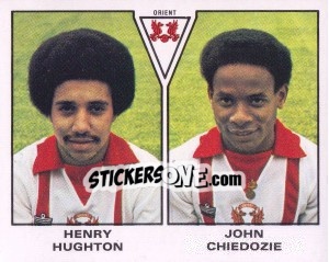 Sticker Henry Hughton / John Chiedozie - UK Football 1979-1980 - Panini