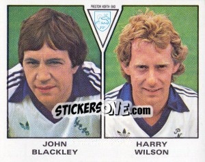 Cromo John Blackley / Harry Wilson - UK Football 1979-1980 - Panini