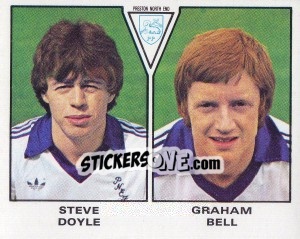 Sticker Steve Doyle / Graham Bell - UK Football 1979-1980 - Panini