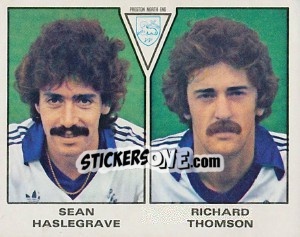 Sticker Sean Haslegrave / Richard Thomson - UK Football 1979-1980 - Panini