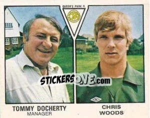 Figurina Tommy Docherty / Chris Woods - UK Football 1979-1980 - Panini
