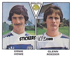Sticker Ernie Howe / Glenn Roeder - UK Football 1979-1980 n. 477 - Panini