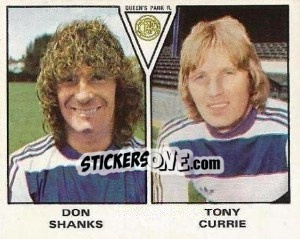 Sticker Don Shanks / Tony Currie - UK Football 1979-1980 - Panini