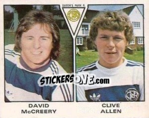 Cromo David McCreery / Clive Allen - UK Football 1979-1980 - Panini
