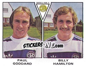Cromo Paul Goddard / Billy Hamilton - UK Football 1979-1980 - Panini