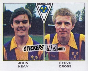 Sticker John Keay / Steve Cross - UK Football 1979-1980 - Panini