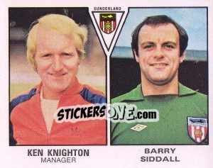 Sticker Ken Knighton / Barry Siddall - UK Football 1979-1980 n. 488 - Panini