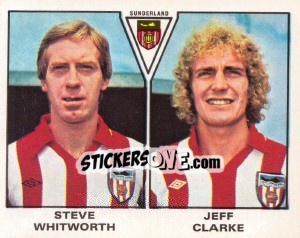 Cromo Steve Whitworth / Jeff Clarke - UK Football 1979-1980 - Panini