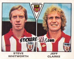 Sticker Steve Whitworth / Jeff Clarke - UK Football 1979-1980 n. 489 - Panini