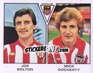 Cromo Joe Bolton / Mike Docherty - UK Football 1979-1980 - Panini