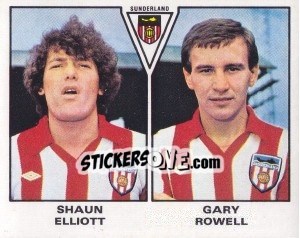 Sticker Shaun Elliott / Gary Rowell - UK Football 1979-1980 - Panini
