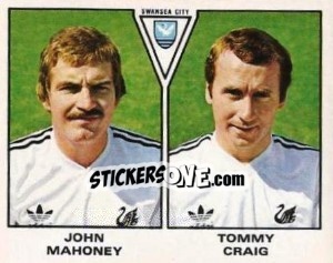 Sticker John Mahoney / Tommy Craig - UK Football 1979-1980 - Panini
