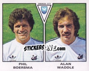 Sticker Phil Boersma / Alan Waddle - UK Football 1979-1980 - Panini