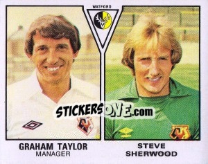 Cromo Graham Taylor / Steve Sherwood - UK Football 1979-1980 - Panini