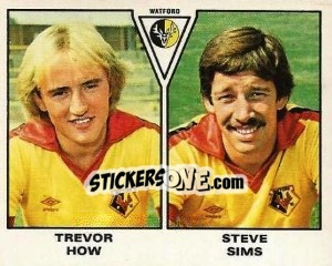 Figurina Trevor How / Steve Sims - UK Football 1979-1980 - Panini