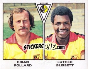 Sticker Brian Pollard / Luther Blissett - UK Football 1979-1980 - Panini