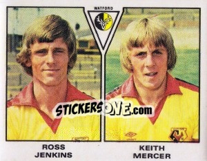 Figurina Ross Jenkins / Keith Mercer - UK Football 1979-1980 - Panini