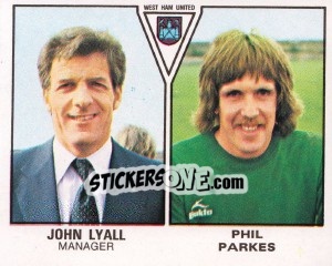 Sticker John Lyall / Phil Parkes - UK Football 1979-1980 n. 506 - Panini
