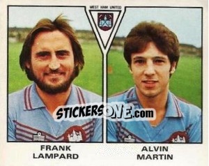 Figurina Frank Lampard / Alvin Martin - UK Football 1979-1980 - Panini